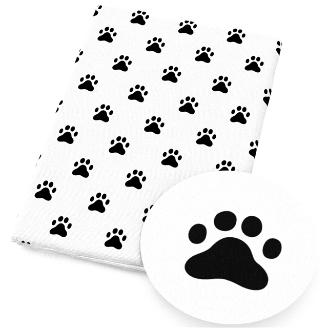 polyester cotton cat footprint series polyester cotton fabric set (8 pcs/set)