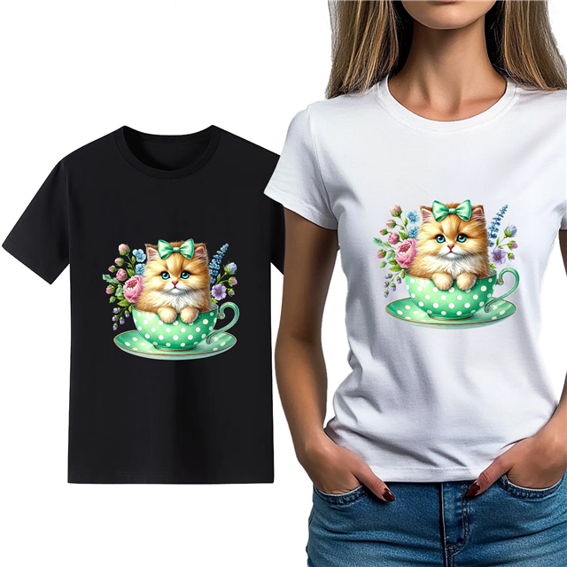 cotton Iron On Transfer Stickers and T-shirts