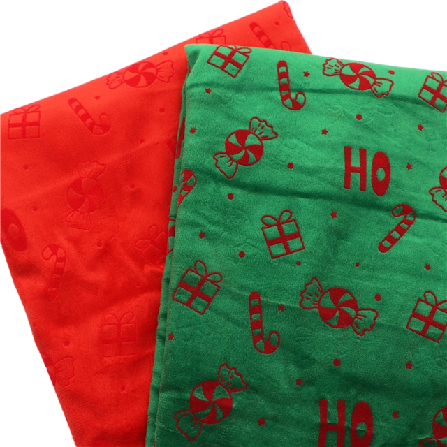 velvet christmas candy gift velvet fabric