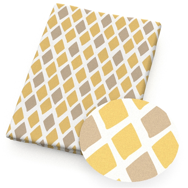 polyester cotton geometry dog series polyester cotton fabric set (4 pcs/set)