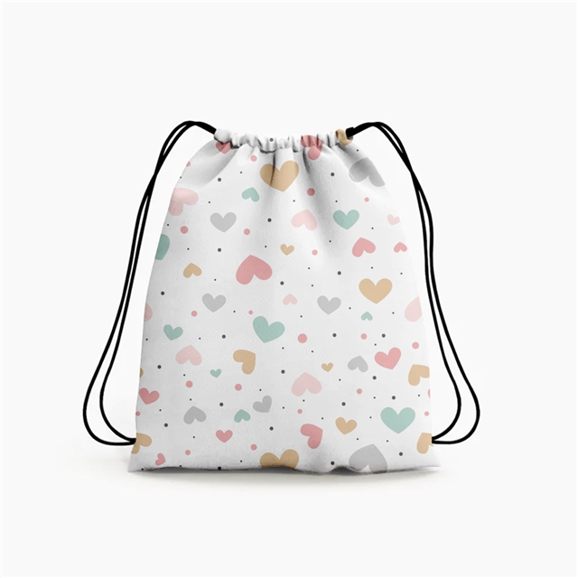 polyester cotton heart rainbow series polyester cotton fabric set (4 pcs/set)