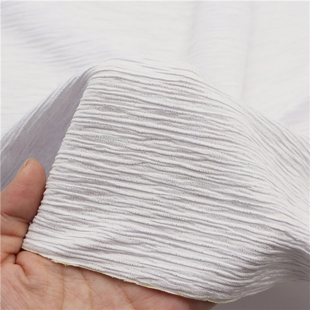 ironed gold and silver fine dot pleated polyester fabric