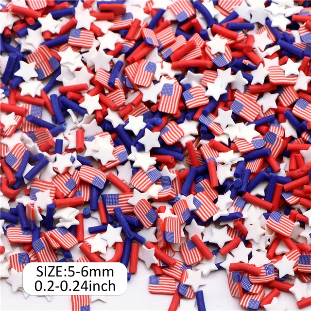 soft clay independence day soft clay slice mixed1,10g/pack