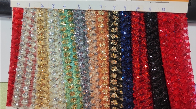 chunky glitter dot mesh fabric