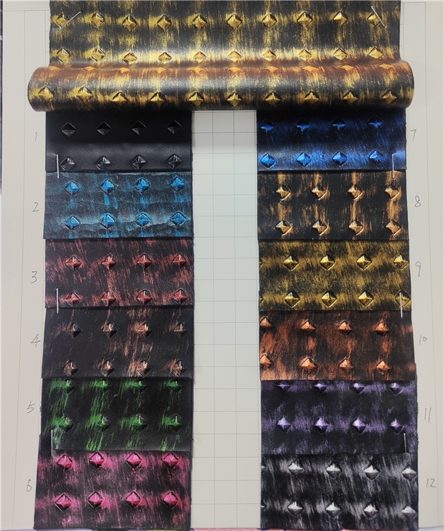 synthetic leather bump texture three dimensional diamond pattern rubbing faux leather