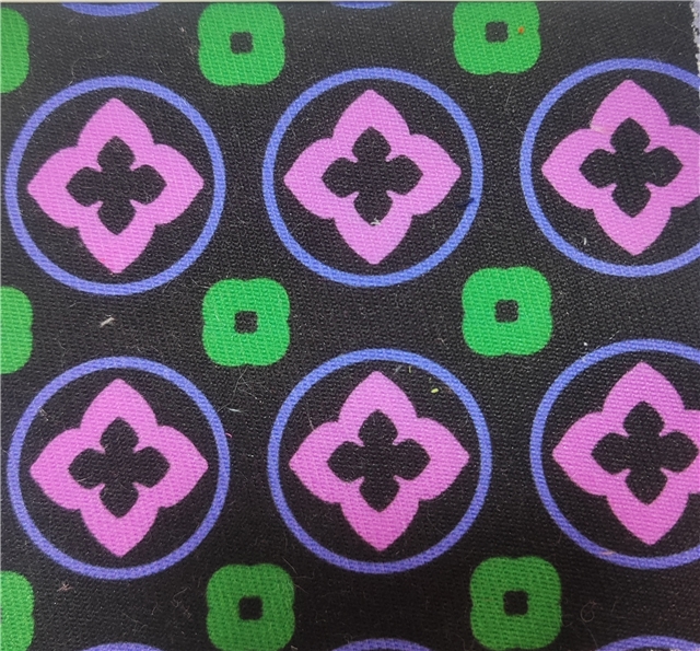 shamrock polyester digital printed fabric