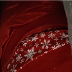 bright silk christmas snowflake offset printing plush bottom fabric