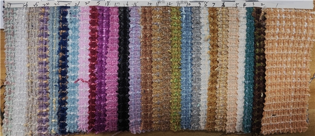 woolen woven plaid small fragrant fabric