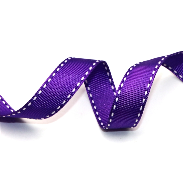 polyester polyester double thread jumper ribbon(50yard/roll) purple,15mm(0.6