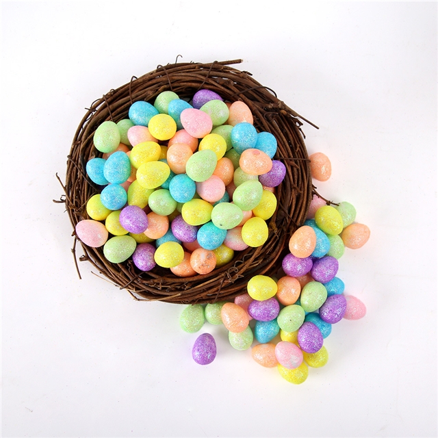 foam imitation gold powder foam easter egg decorations