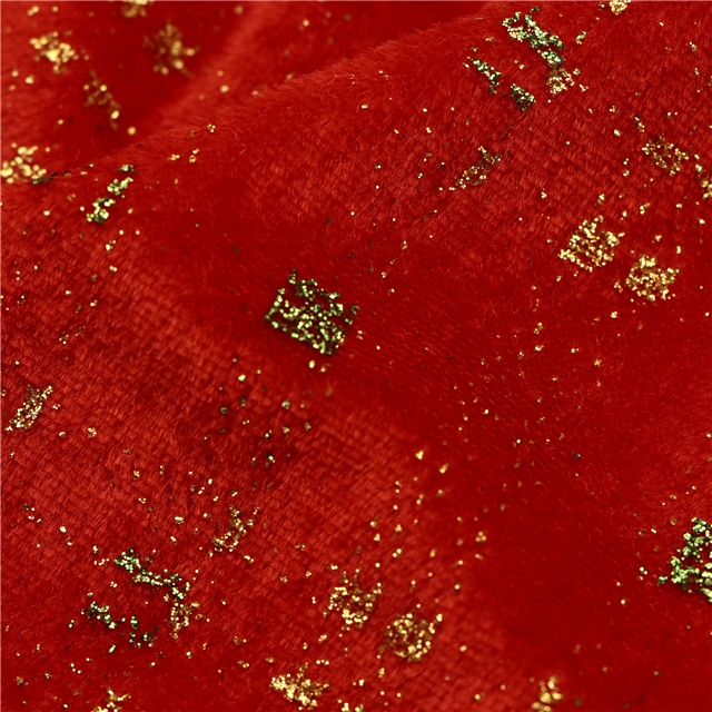 two way micro elasticity glitter plaid faux linen