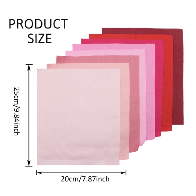 100% cotton plain 100% cotton fabric set 4# 20*25cm(7.9*9.8