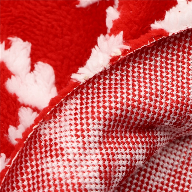 snowflake plush jacquard fabric
