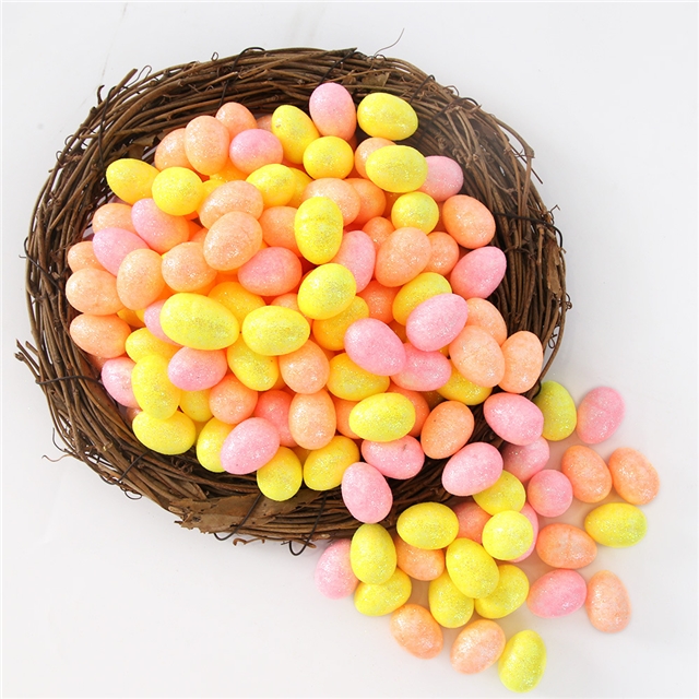 foam imitation gold powder foam easter egg decorations