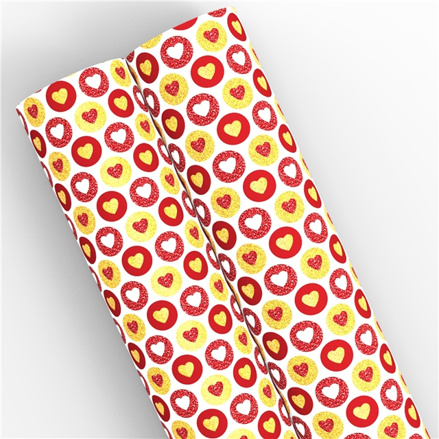 self printed gold foil faux leather fabric