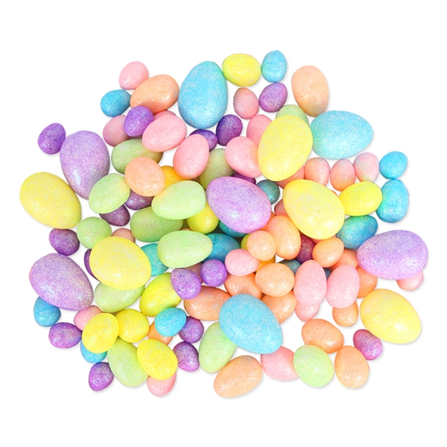 foam imitation gold powder foam easter egg decorations