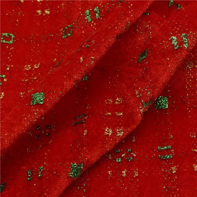 two way micro elasticity glitter plaid faux linen