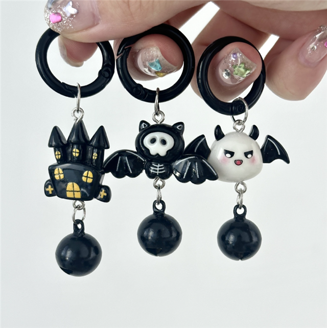 halloween bell keychain