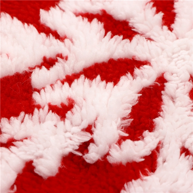 snowflake plush jacquard fabric