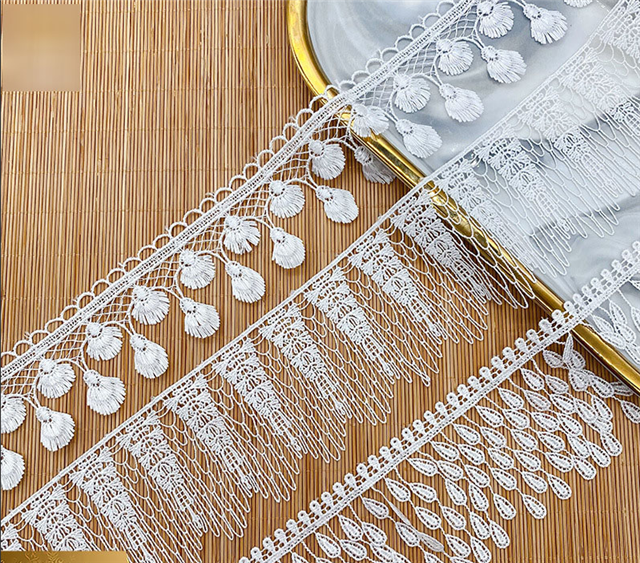 embroidered tassel water soluble lace