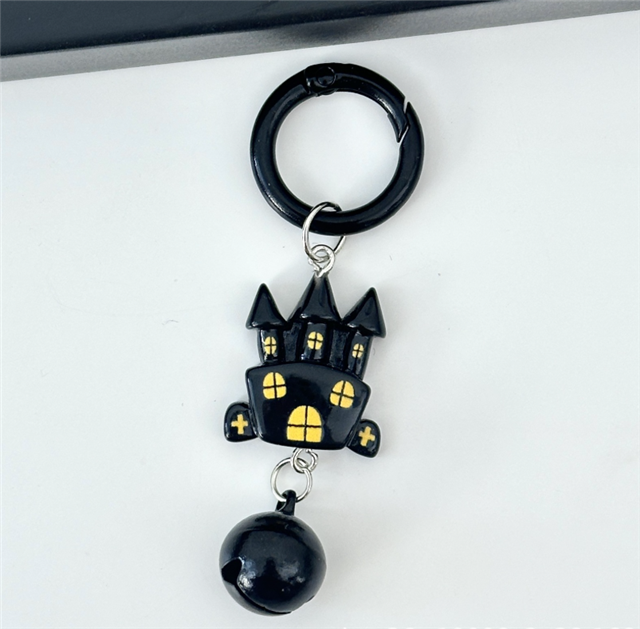 halloween bell keychain