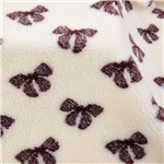 bowknot jacquard lamb plush fabric