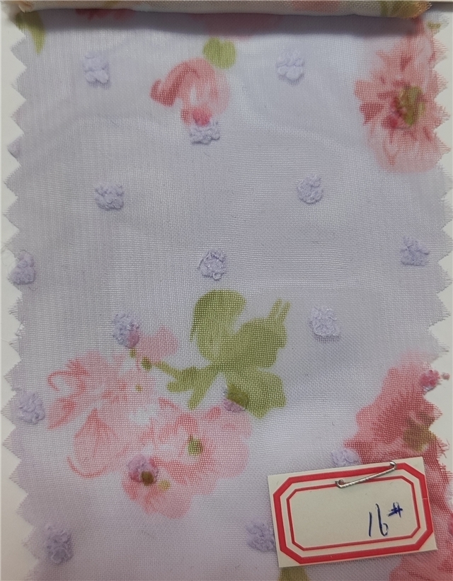 flower sheared carved chiffon fabric