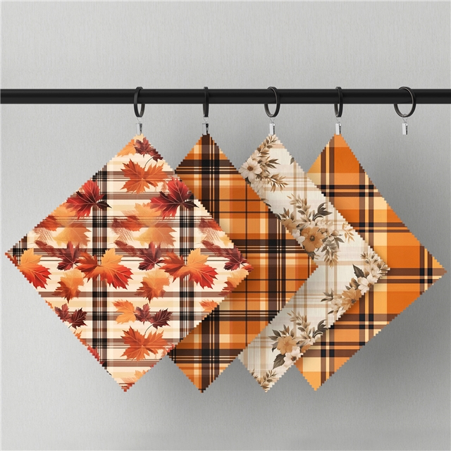 polyester cotton plaid flower series polyester cotton fabric set (10 pcs/set) polyester cotton fabric,50*45cm(19.7*17.7