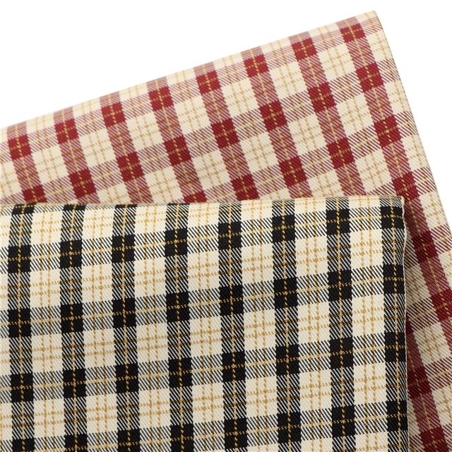 plaid yarn-dyed fabric