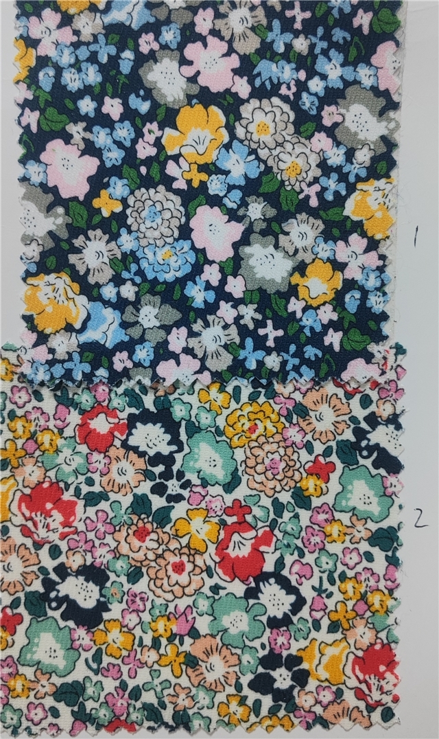 small floral polyester fabric