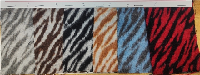zebra patterned velvet fabric