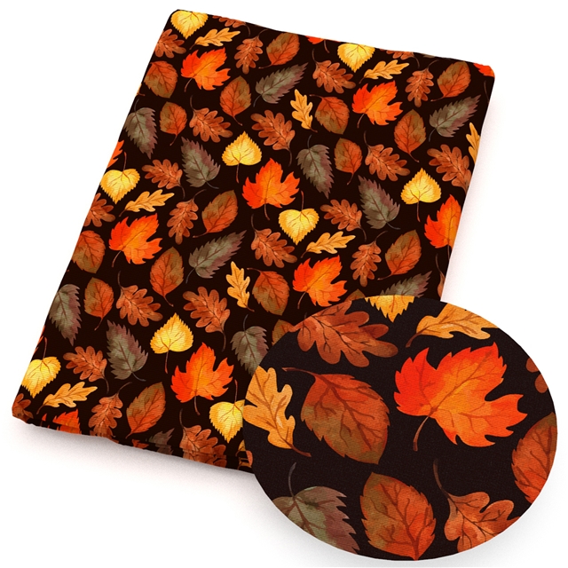 polyester cotton autumn series polyester cotton fabric set (4 pcs/set)