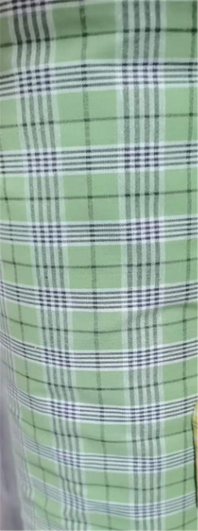cotton yarn dyed checkered fabric