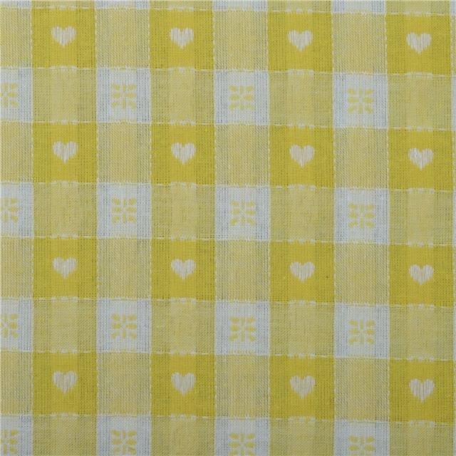 polyester cotton yarn dyed jacquard checkered fabric