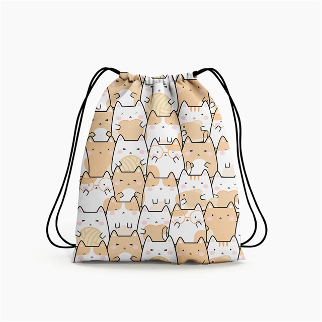 polyester cotton geometry dog series polyester cotton fabric set (4 pcs/set)