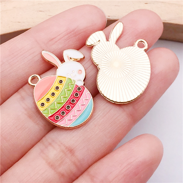 alloy easter drop oil alloy pendant