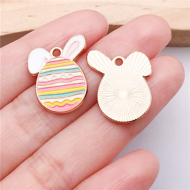 alloy easter drop oil alloy pendant