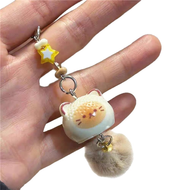 small cat plush  pendant keychain mobile chain