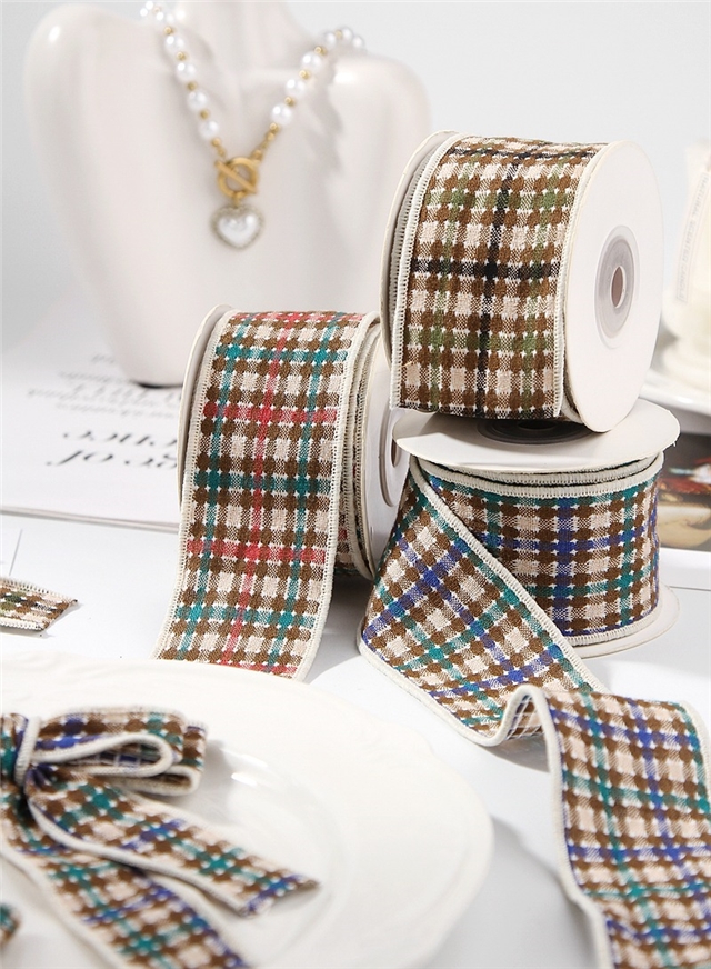 cotton color woven plain weave color checkered line edged