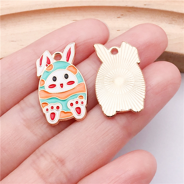 alloy easter drop oil alloy pendant