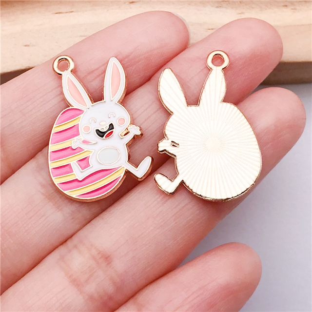 alloy easter drop oil alloy pendant