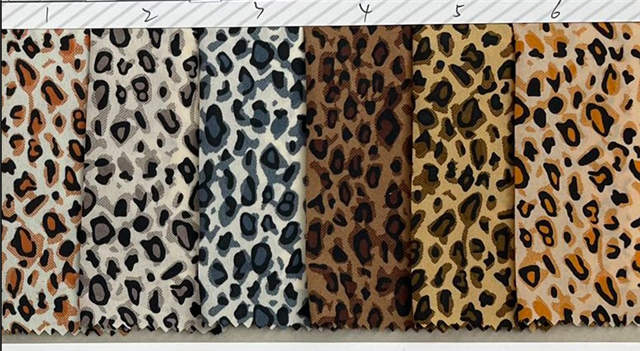 leopard 100％ polyester fabric