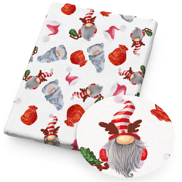 polyester cotton christmas series polyester cotton fabric set (10 pcs/set)