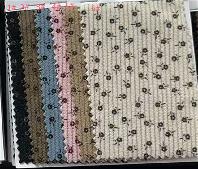 floral corduroy fabric