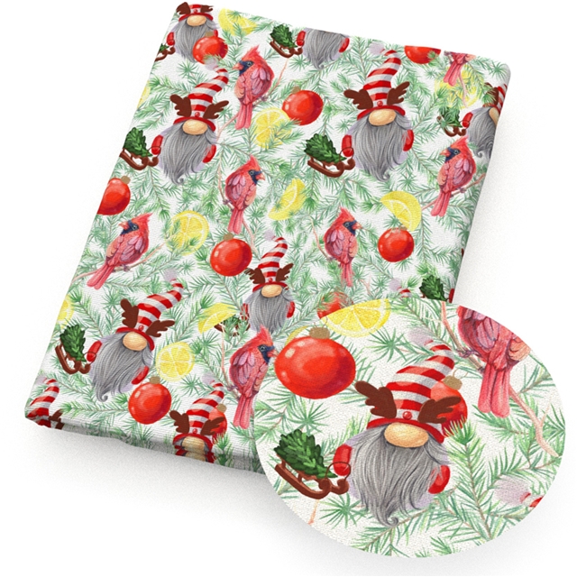 polyester cotton christmas series polyester cotton fabric set (10 pcs/set)