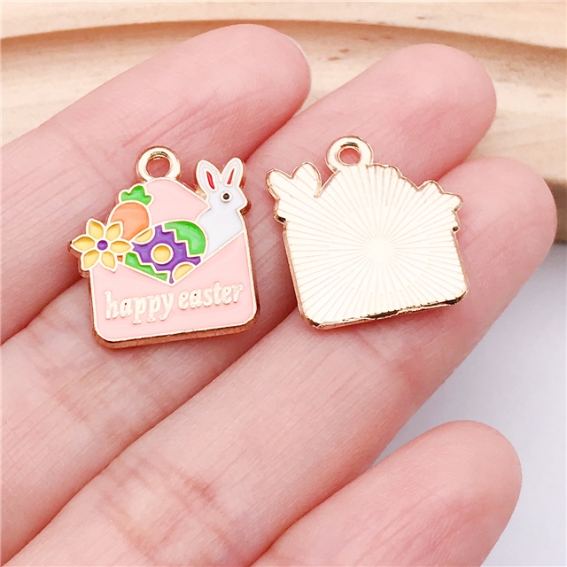alloy easter drop oil alloy pendant