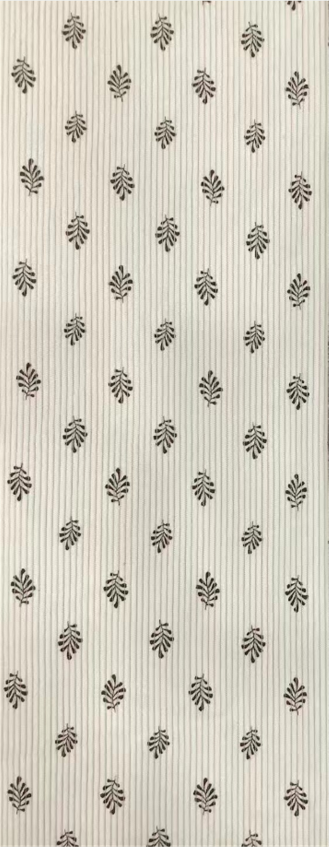leaf printed corduroy fabric