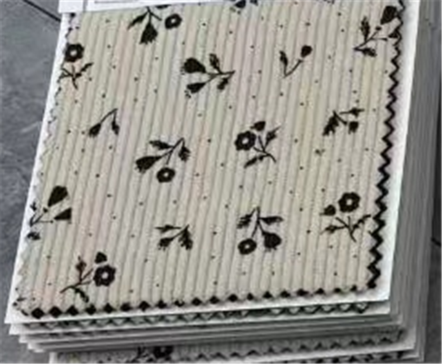 floral printed corduroy fabric