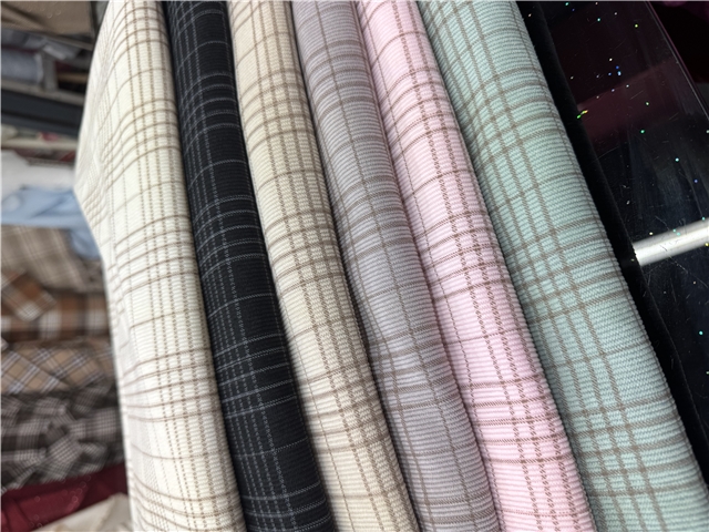 16 plaid printing corduroy fabric
