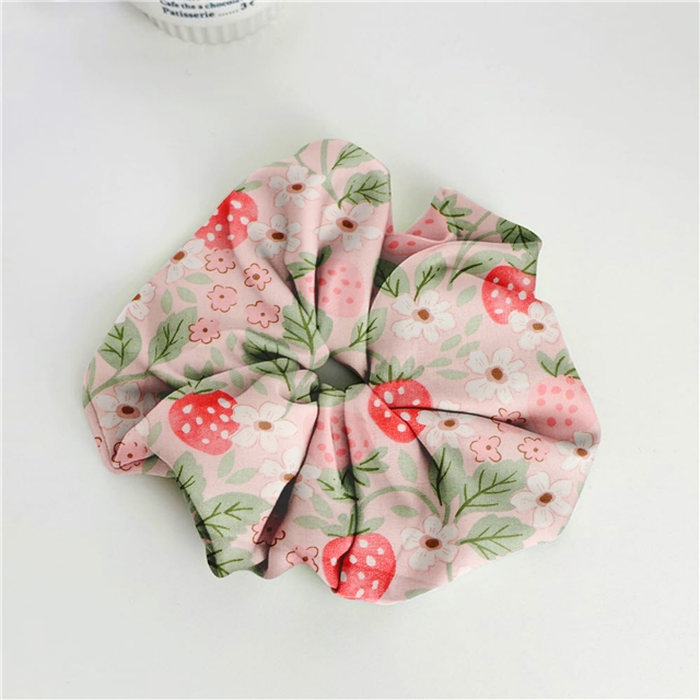 flower strawberry 21 cotton twill bottom watermark fabric